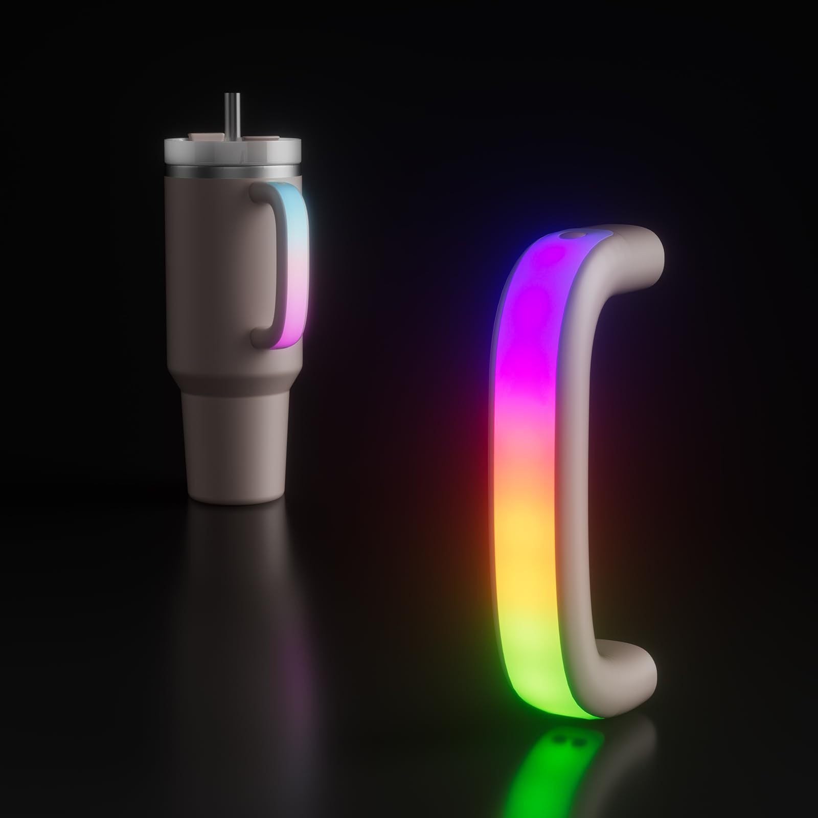Colorful Stanl Light-up Cup Handle Accessories