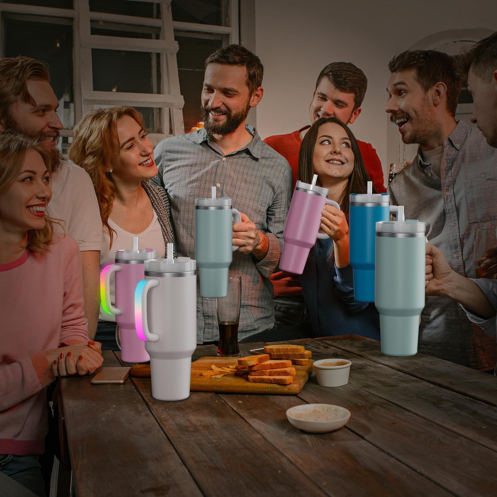 Colorful Stanl Light-up Cup Handle Accessories