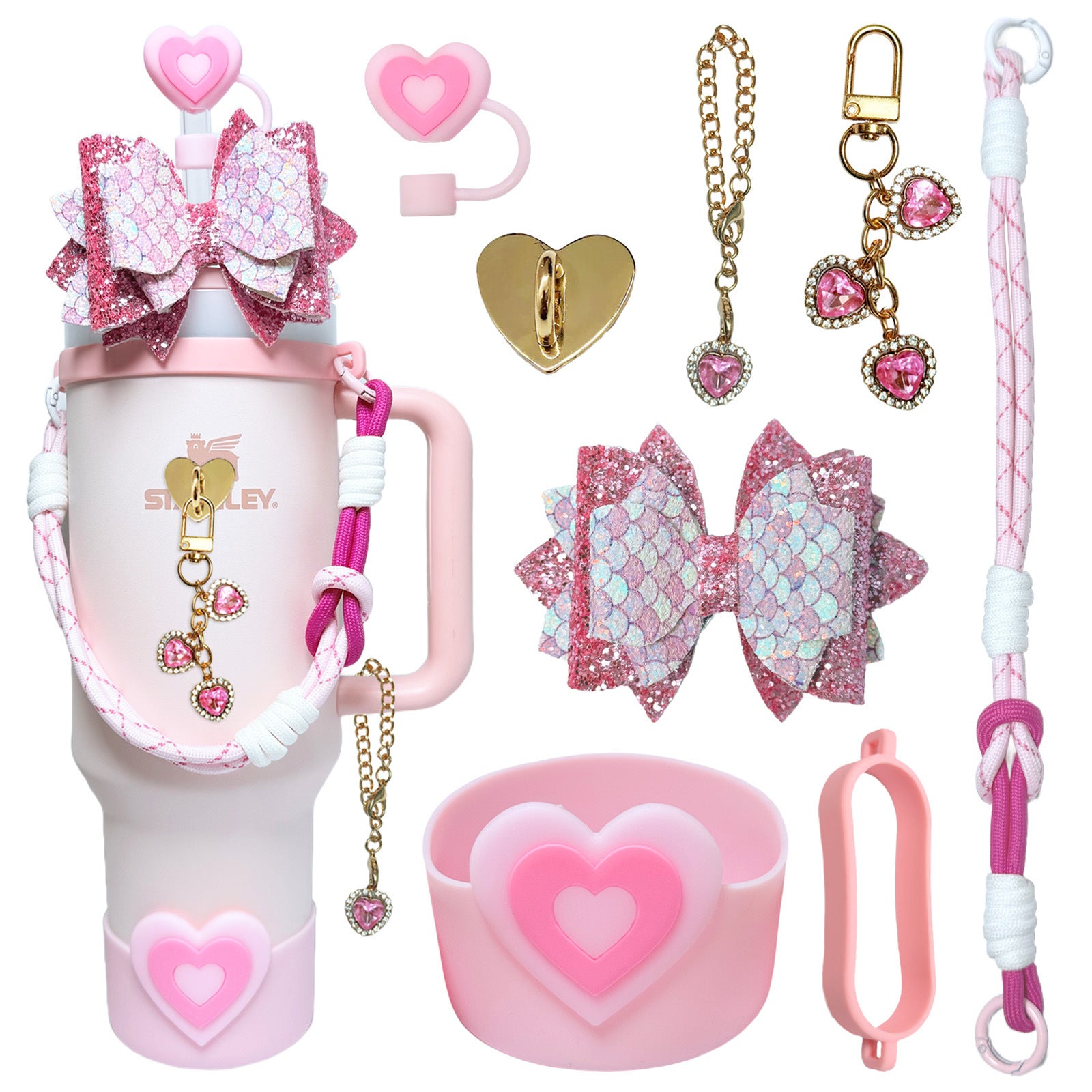 Pink Cup Accessory Set