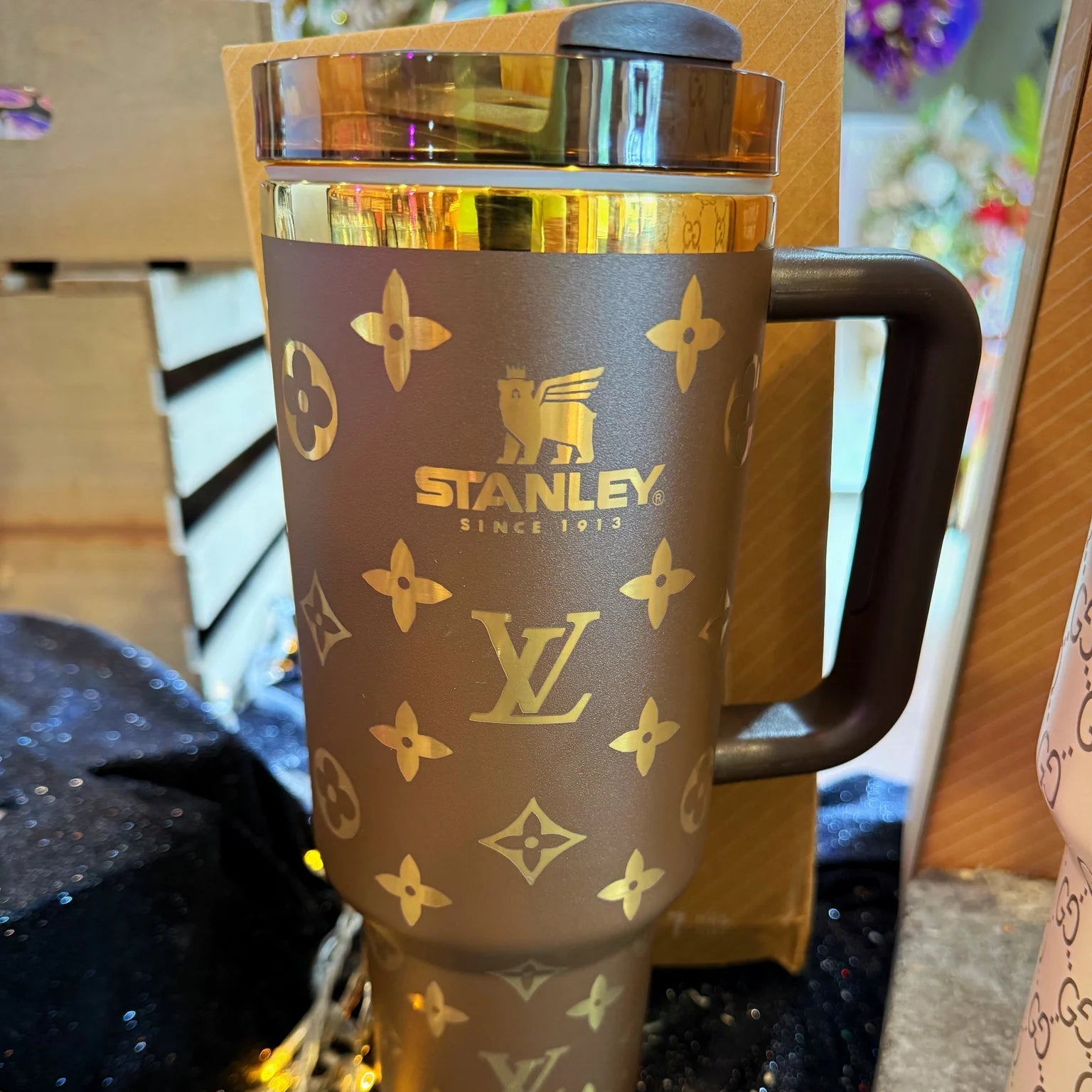 Designer Louisv STAN Big Insulated Car Cup 40 OZ